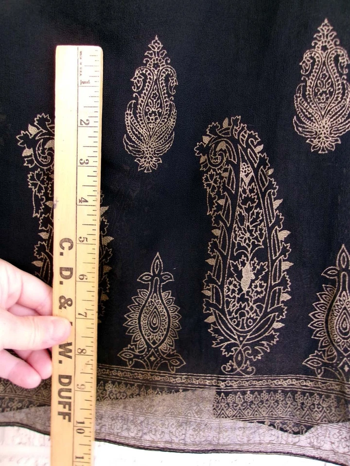 XXL Regency Costume Black Mourning Dress Shawl Bridgerton Pride & Prejudice Plus - Image 2 of 4
