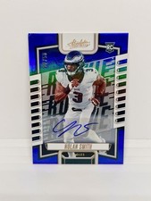 NOLAN SMITH Rookie Auto 2023 Absolute Signature Blue Spectrum RC /50 Eagles RC