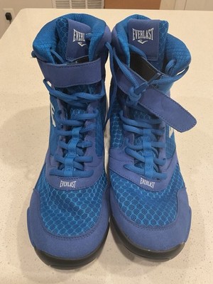 Everlast Pro Elite High Top Boxing Shoes Blue Mens Size 13 New Without Tags!!!