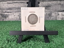 1915 Serbia 1 Dinar Silver Coin. FREE SHIPPING