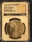 1881-S $1 Morgan Silver $1 w/Bag Fragment Brilliant Uncirculated -NGC Certified