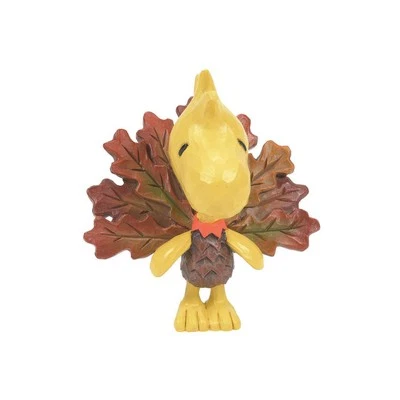 Jim Shore Peanuts Woodstock Turkey Mini Thanksgiving Figurine 6014626