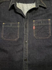 STUDIO D'ARTISAN 14oz Denim Work Shirt D5335Made in Japan Long Sleeve 42