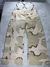 Military Mens Desert Chemical Protective Pants Camouflage Size Large Regular