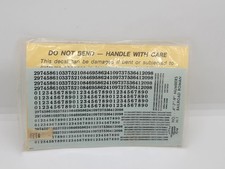 MILLER HERALD KING DECAL TOY TRAIN N-1 RAILROAD NUMBER  DECALS