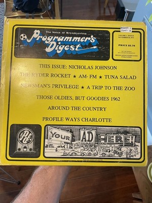 PROGRAMMER'S DIGEST Vol. 1, Issue 8 November 20, 1972, Broadcasting, PD 13-1008