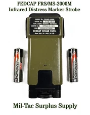 USGI FEDCAP FRS/MS-2000M Infrared Distress Marker Strobe Batteries Included!