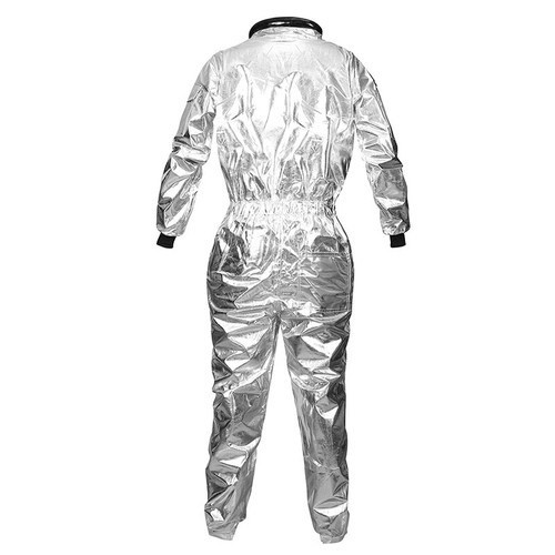 Astronaut Costume Adult Silver Spaceman Costume Space Suit Party Dress Costume - Picture 2 of 34