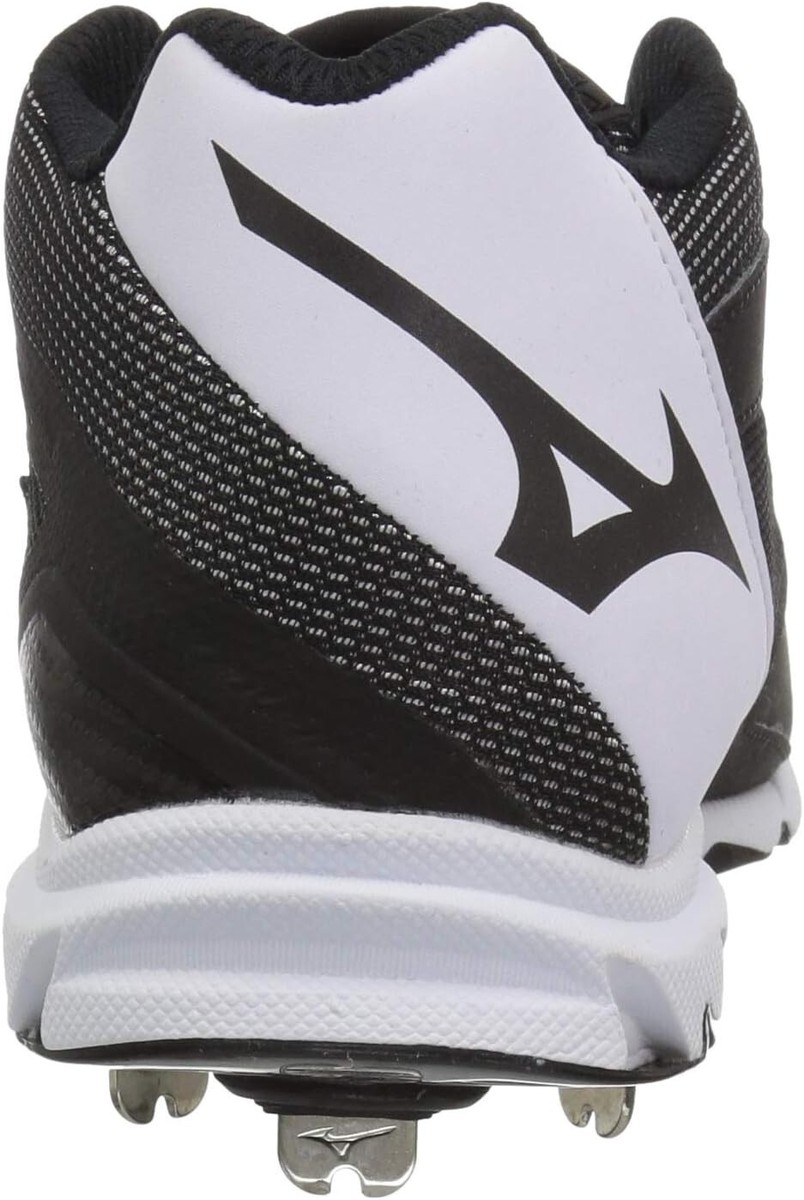 Mizuno 9-Spike Dominant 2 Mid Baseball Cleats, Men display picture 2