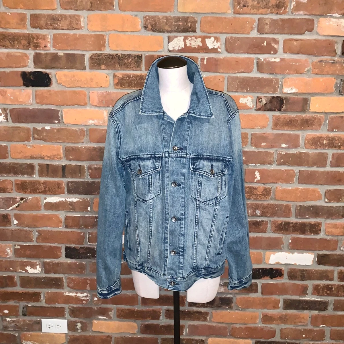 Paper Denim & Cloth Gin jacket Denim Jacket Boxy Cut Size XL