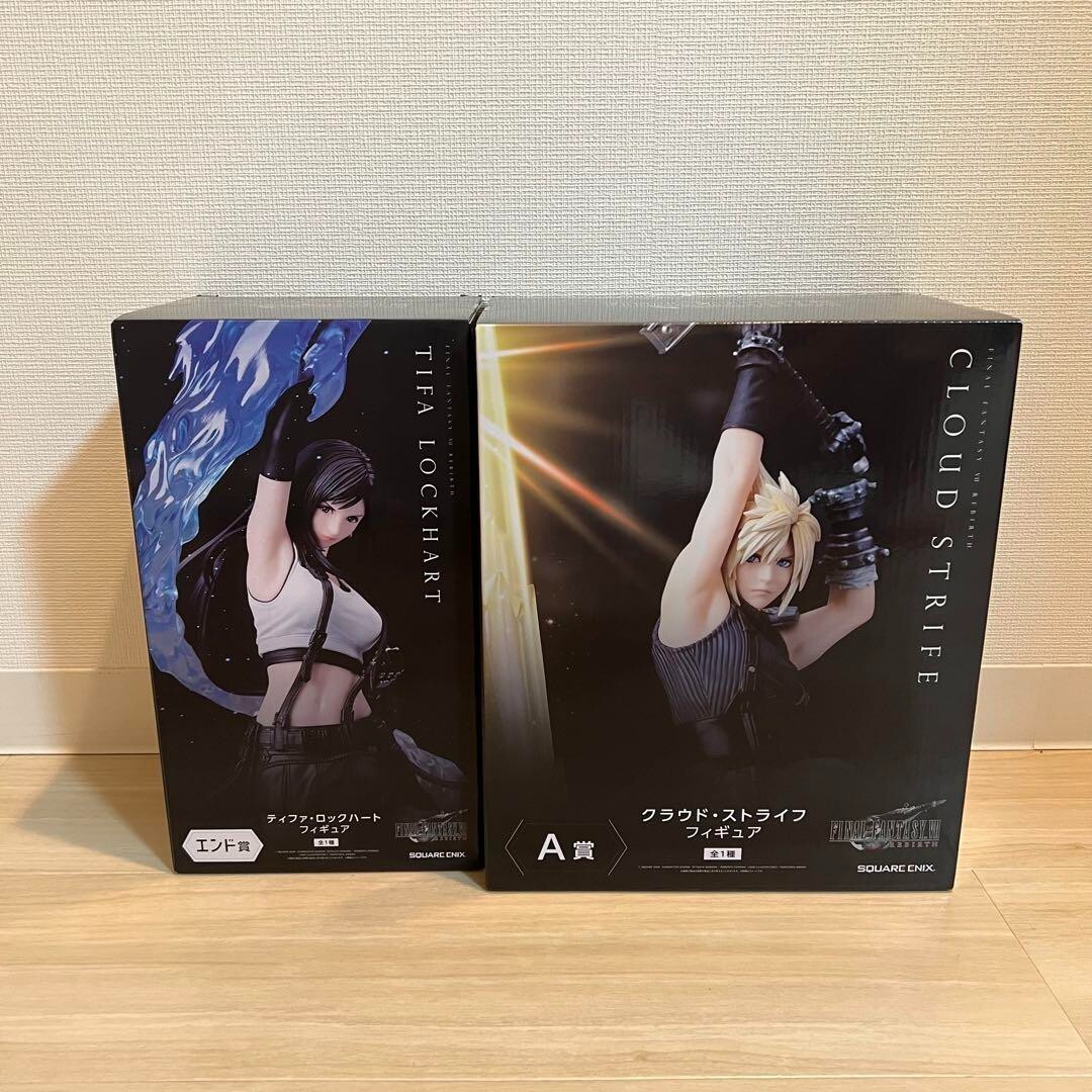 Final Fantasy VII FF7 Rebirth Tifa & Cloud Figure Set A End SQUARE