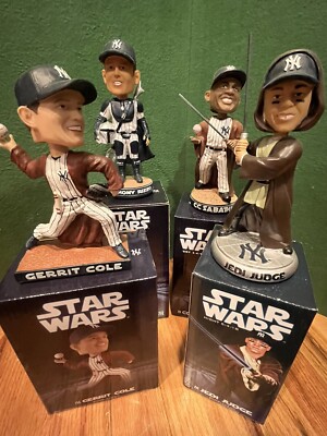 Aaron Judge, CC Sabathia, Gerrit Cole, Rizzo Star Wars Bobblehead