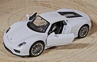 Porsche 918 Spyder , Modellauto Von Welly , Top , Weiss , 1 : 38