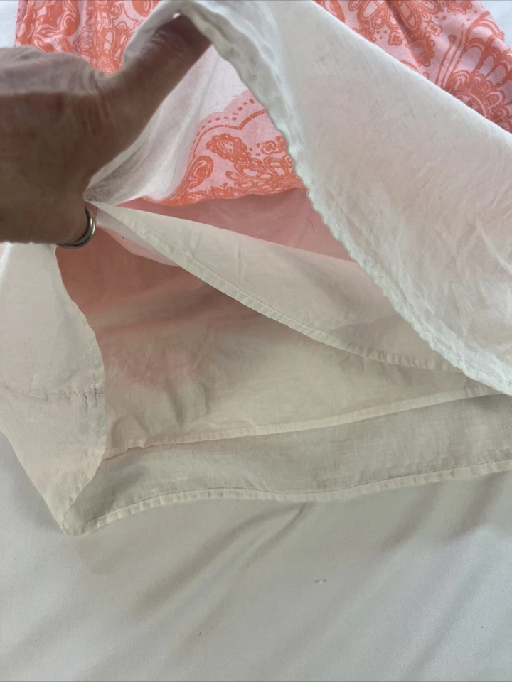 Old Navy Vintage Girls Summer Beach Dresses XLarge Pink White Spaghetti Strap  - Image 4 of 4