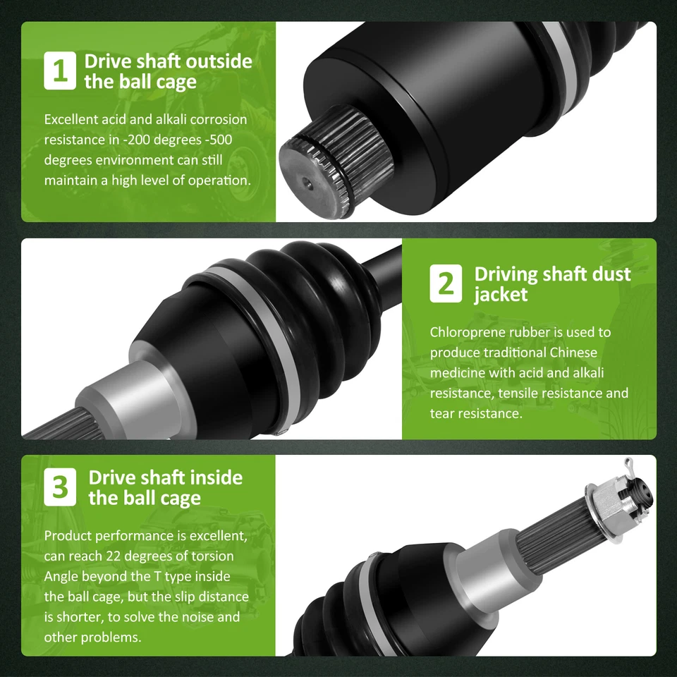 Eixo CV traseiro esquerdo direito para 1999 -2002 Polaris Sportsman 500 4x4 2000 2001 400 - Imagem 4 de 4