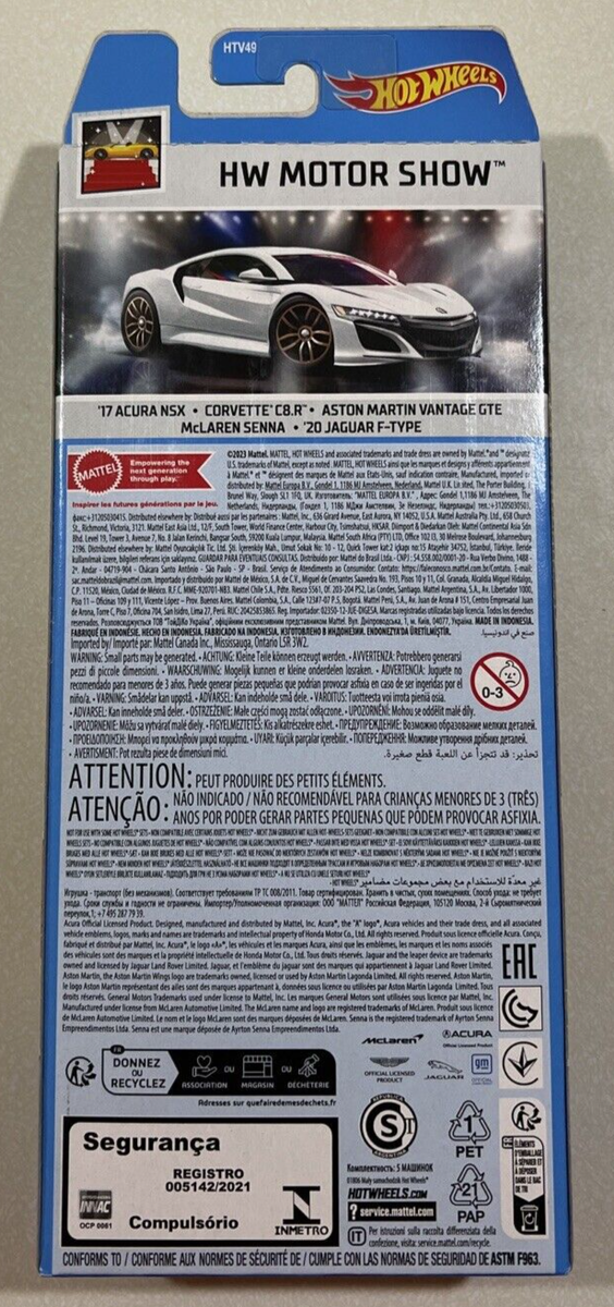 NEW 2024 Hot Wheels 5 PACK HW MOTOR SHOW NSX, CORVETTE C8.R