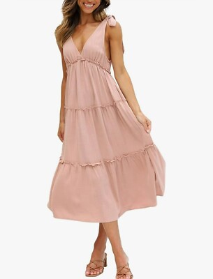 NWT Billy J Carla MIDI Dress Size 10 Pink | eBay