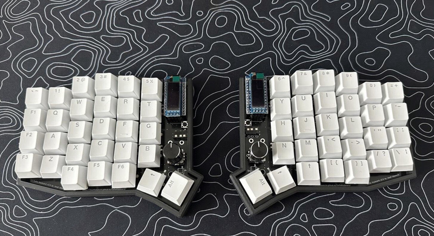 Sofle V2 Split Ergonomic Keyboard, Fully Assembled, With Switches, Keycaps, Case