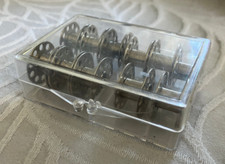 10-Hole Bobbins Class 15 Singer Brother Kenmore - 11 ct in Handy Carrying Case