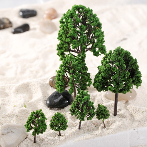 11pcs Assorted Trees Model Train Garden Park Scenery Layout Diorama O Scale 1:50 - Picture 7 of 8