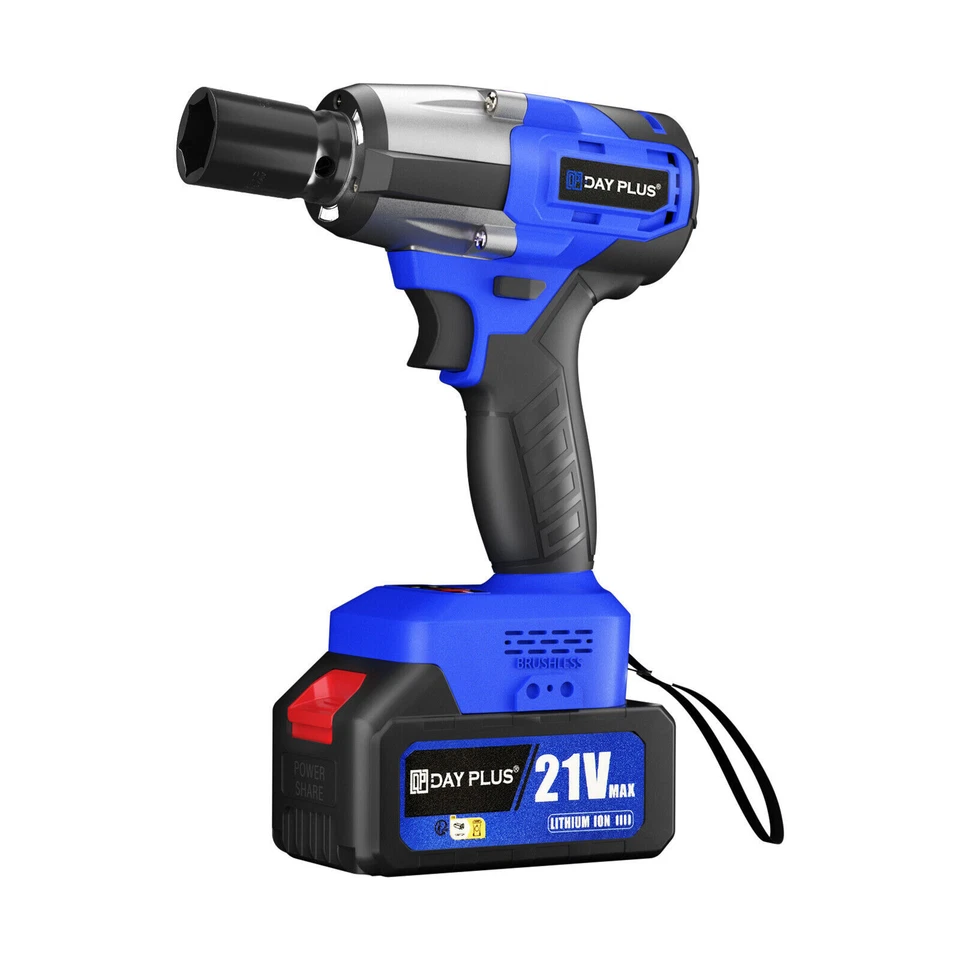 2000Nm Akku Schlagschrauber Akkuschrauber Bürstenloser Kfz Reifenwechse - Bild 3 von 4