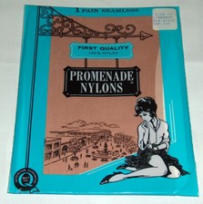 MID-Century Promenade Nylons SZ 10 First Quality Stocking Hosiery NOS