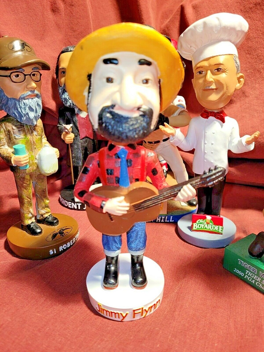 Jimmy Flynn Bobblehead Camp Comedy Doll With Party Hat Sou