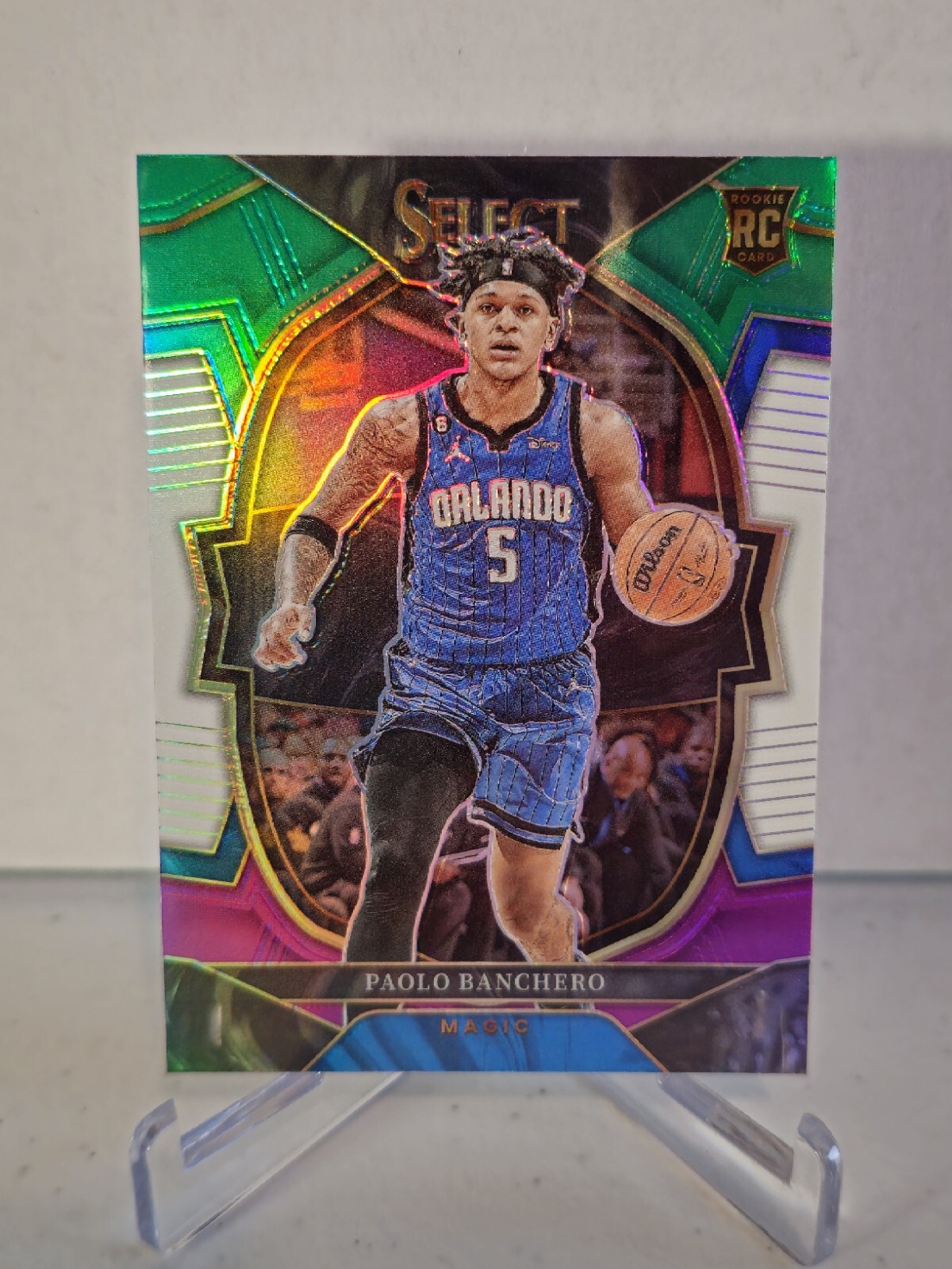 2022-23 Select Paolo Banchero Concourse Tri Color Prizm Rookie RC # 72 Magic SP