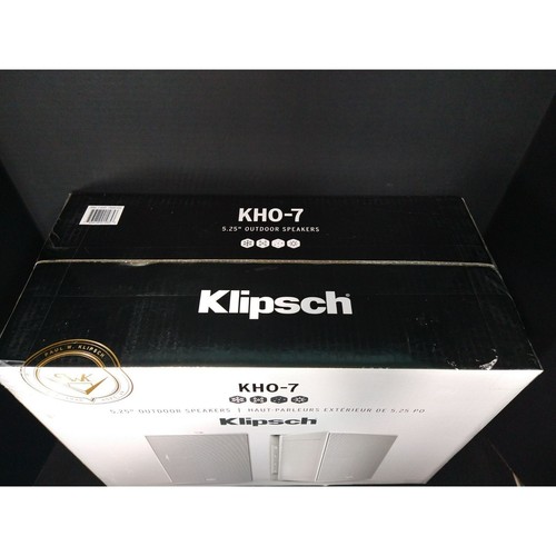 Klipsch KHO7 Outdoor Weatherproof 5.25 Inch Speakers 250 Foot Wires