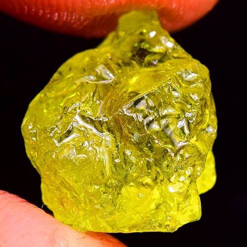VERY NICE 13.00ct NATURAL100% UNHEATED YELLOW MALI GARNET ROUGH NR! - Picture 3 of 3