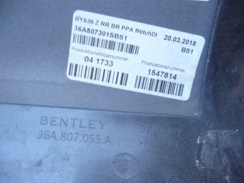 2017-2019 Bentley Bentayga BY636 rear Bumper Cover 36A807301AC OEM OE H5