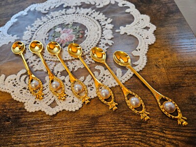 6 Stück Luxus und Stilvoll Teelöffel/Kaffeelöffel/Dessertlöffel/Rührlöffel
