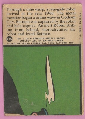 rare batman cards along with your favorite actors that have donned the iconic cape and cowl. 1966 Topps Batman Non-Sports/TCG Cards