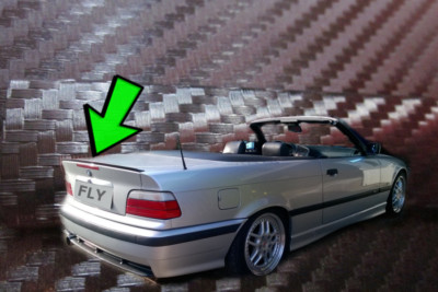 passend für BMW E36, tuning carbon spoiler abrisskante heckspoilerlippe hecklipp