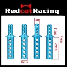 Redcat.Toys 08047B Blue Aluminum Body Mount 4 Pieces  Volcano S30  EPX/EPX PRO
