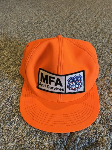 Vintage 80s K Products K Brand MFA Agri Services Farming Snapback Hat