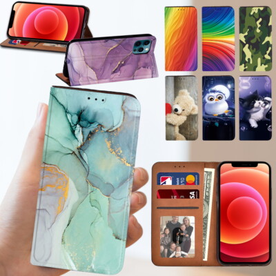 Für Apple iPhone 16/16 Pro/16Plus/16 Pro Max Hülle Leder Flip Wallet Book Cover