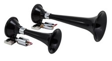 Kleinn Automotive Air Horns 220 Black Dual Train Horn Kleinn Automotive Air Horns 220 Black Dual Train Horn