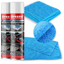 (27,38€/L) 2x 400 ml AUTOREINIGER Universalschaum Universalreiniger + Tücher