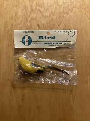 FCM Flocked Yellow Bird 