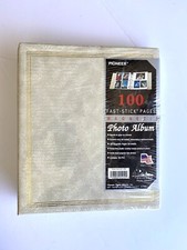 Pioneer 100 Fast-Stick Page Magnetic Photo Album White/Brown New STILL SEALED 