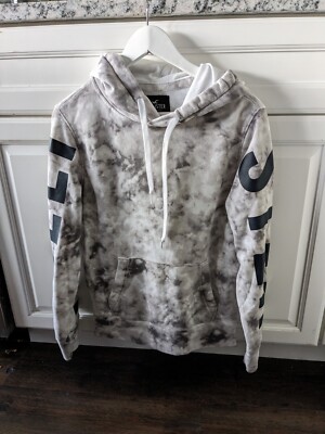 Mens hoodie Hollister xsmall tie dye white