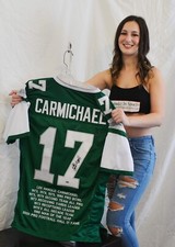 HAROLD CARMICHAEL Signed Stat Custom Jersey Philadelphia Eagles