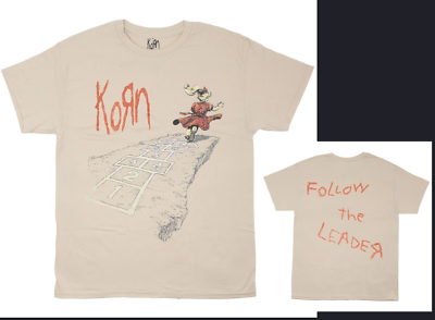 Korn Follow the Leader T-shirt - 2 Sided Hop Scotch - New - Band