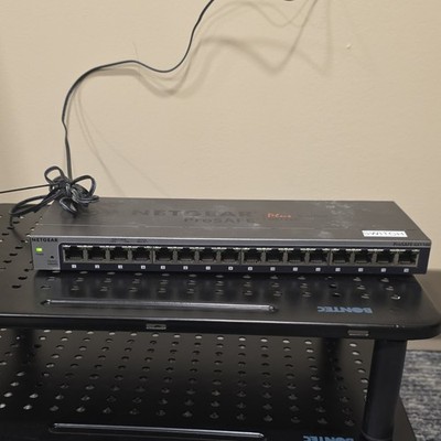 NETGEAR ProSAFE Plus GS116E 16-Port Gigabit Smart Managed Plus Layer 2