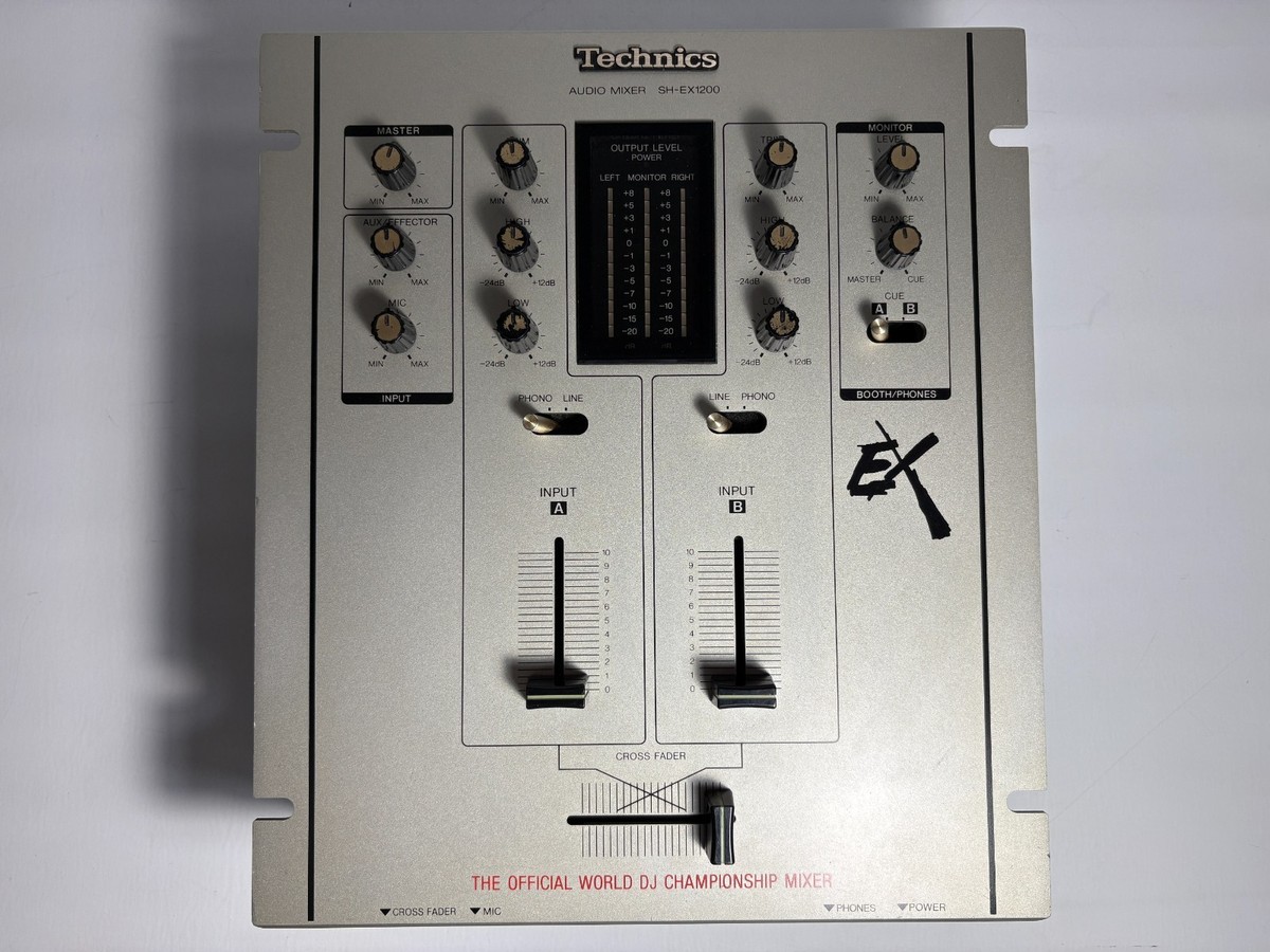 DJ機材 Technics SH-EX1200 battle scratch mixer Technics SH-EX1200 Silver DJ Mixer 2 Channel DMC Scratch Battle | eBay