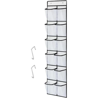 Schuh-Organizer Tür mit 12 Taschen faltbar türmontiert Schuhaufbewahrung - Bild 1 von 2