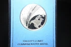 1986 Halley’s Comet Commemorative Coin Medal Solid Sterling Silver