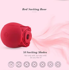 Happy Meeting ROSE Massage VIBRATOR for Women RED Sealed DISCRETE