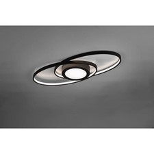 Reality Lighting GALAXY Conjoined Circles Flush LED Ceiling Light in Anthracite